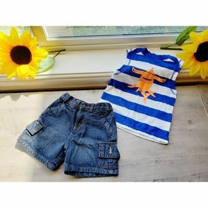 Boys 18m tank & shorts outfit